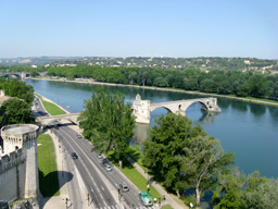 An hour's drive: the city of Avignon